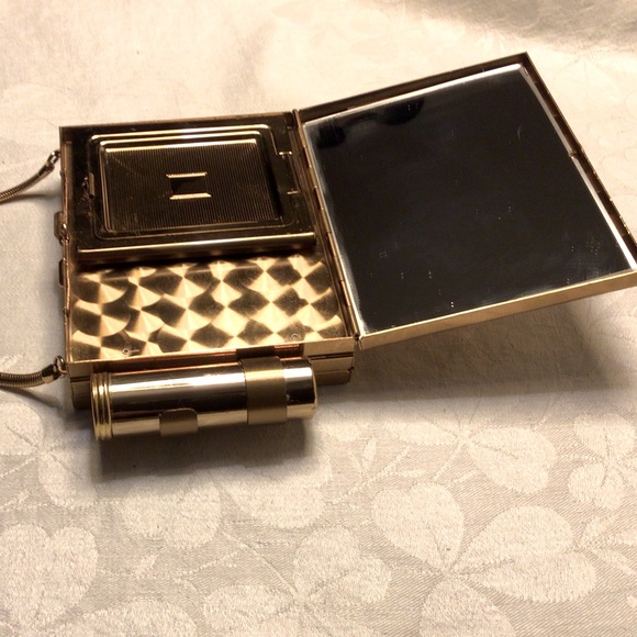 HP 5/4 🎉 Vintage 50’s Minaudière Compact Purse - Picture 11 of 15